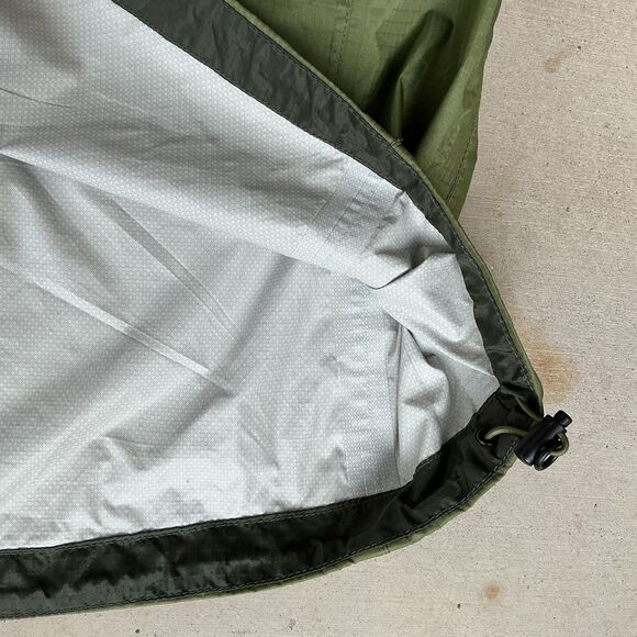 Marmot Mens PreCip Eco Rain Jacket sz XL Army Green Hooded Ripstop Nylon Hiking - Picture 8 of 16